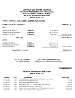 Relaci&oacute;n Ingresos-Egresos cuenta de operaciones