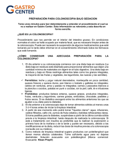 PREPARACI&Oacute;N PARA COLONOSCOPIA BAJO