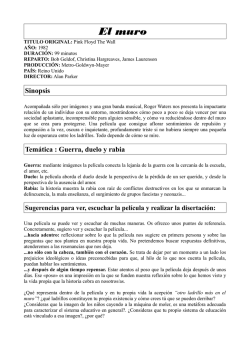 Disertaci&oacute;n sobre El Muro