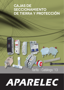 cajas de seccionamiento de tierra y protecci&oacute;n