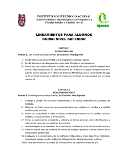 Reglamento - upiicsa - Instituto Polit&eacute;cnico Nacional