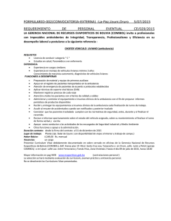 convocatoria-ce-029 - Gerencia Nacional de Recursos Evapor&iacute;ticos