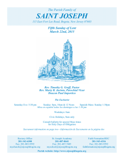 The Parish Family of SAINT JOSEPH