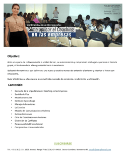 temario - Coaching de Vida & Empresarial