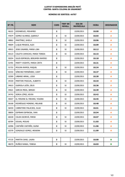 n&ordm; pr. nom curs test de nivell dia de matr&iacute;cula hora ordinador 46322