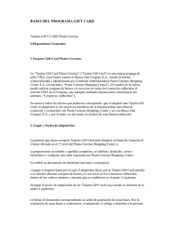 bases y condiciones - Punta Carretas Shopping