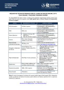 Requerimientos T&eacute;cnicos dando clic aqu&iacute;