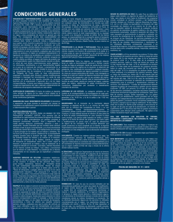 CondiCiones generales