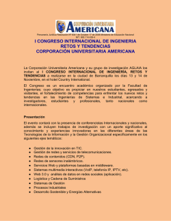 Llamado a ponencias CIIRT 2015