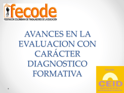 charla-1. avances en la evaluacion con car&aacute;cter diagnostico