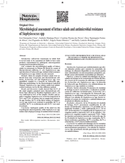 Microbiological assessment of lettuce salads and antimicrobial