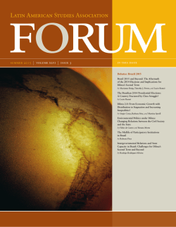 summer 2015 | volume xlvi | issue 3 in this issue