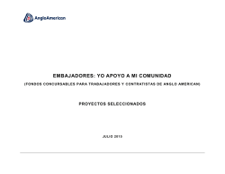 EMBAJADORES: YO APOYO A MI COMUNIDAD