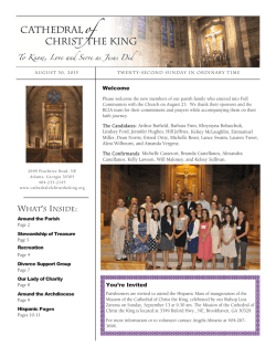 Bulletin - Cathedral of Christ the King
