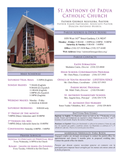 November 29, 2015 - Saint Anthony of Padua Church