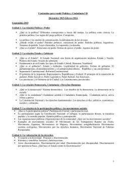 POLITICA y CIUDADANIA (2015)