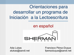 Orientaciones para desarrollar un programa de Iniciaci&oacute;n
