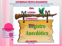 Registro Anecd&oacute;tico diapositiva