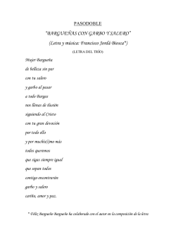 &ldquo;BARGUE&Ntilde;AS CON GARBO Y SALERO&rdquo; (Letra y m&uacute;sica: Francisco