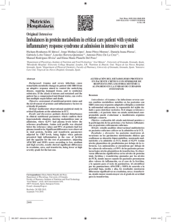 Imbalances in protein metabolism in critical care