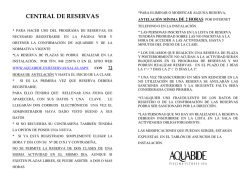 CENTRAL DE RESERVAS