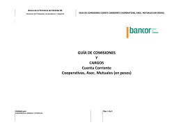 Cuenta Corriente Cooperativas Asociaciones Mutuales en