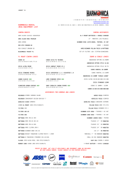 Cat&aacute;logo Harmonica Rental