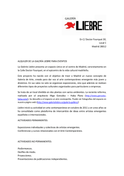 En C/ Doctor Fourquet 30, Local C Madrid 28012 ALQUILER DE LA