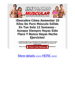 PDF Descubre Como Aumentar 10 Kilos De Masa Muscular Sin