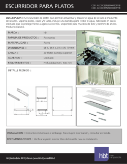 ESCURRIDOR PARA PLATOS
