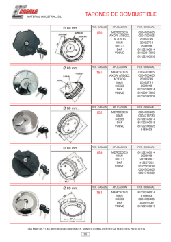 TAPONES DE COMBUSTIBLE