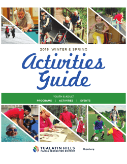 2016 WINTER & SPRING - Tualatin Hills Park & Recreation District
