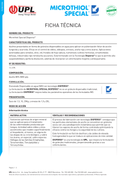 ficha t&eacute;cnica