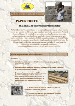 Papercrete - tallertat