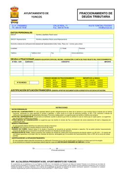 Solicitud de Fraccionamiento de Deuda Tributaria