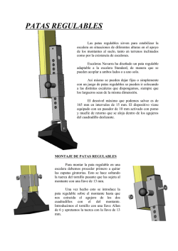 PATAS REGULABLES - ESCALERAS NAVARRA