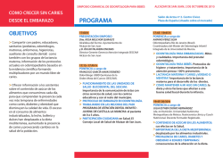 Triptico informativo simposio odontologia del bebe