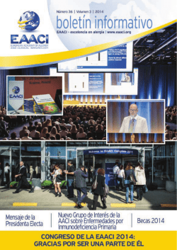 La EAACI y las Sociedades Nacionales: Caminando juntos