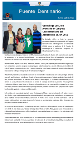 Bolet&iacute;n Completo - Facultad de Odontolog&iacute;a