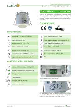 KDP21 360FP - Cod. 0767811 - Eficiencia energ&eacute;tica Grupo Temper