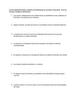 Lee las siguientes frases y decide si la informaci&oacute;n es correcta o