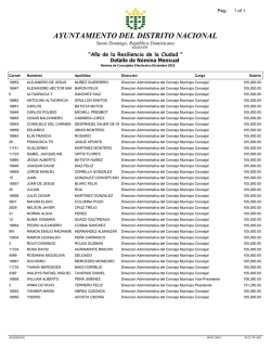 AYUNTAMIENTO DEL DISTRITO NACIONAL