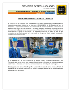 SDEM: APP HOROMETRO DE 32 CANALES
