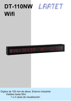 DT-110NW Texto con conexi&oacute;n Wi