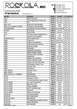 Karaoke Cancionero DVD