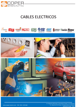 Cables y Conductores El&eacute;ctricos