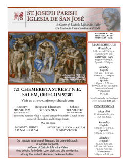 Sunday - St. Joseph Parish