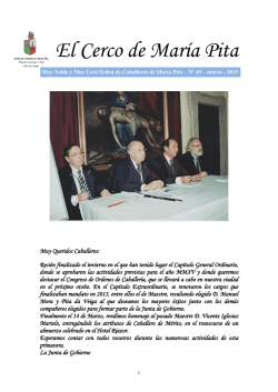 El Cerco de Mar&iacute;a Pita - Orden de Caballeros de Mar&iacute;a Pita