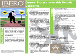 Curso en Proceso racional de Toma de Decisiones
