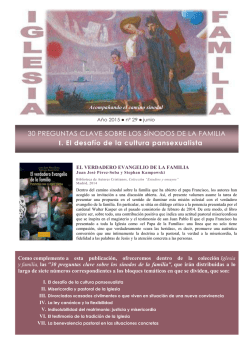 30 PREGUNTAS CLAVE SOBRE LOS S&Iacute;NODOS DE LA FAMILIA I